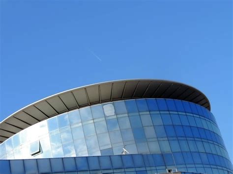 Free picture: blue, blue sky, perspective, modern, building, architecture, futuristic, city