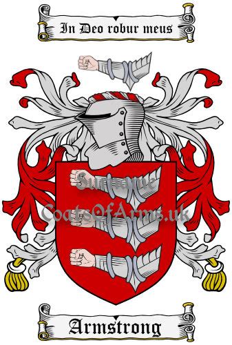 Armstrong (Irish & English) Coat of Arms (Family Crest) Download