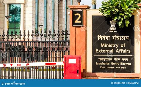 Ministry of External Affairs of India Editorial Image - Image of board ...