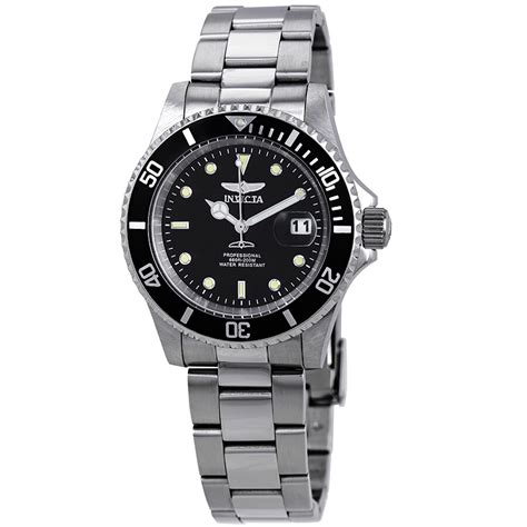 Invicta Pro Diver Black Dial Stainless Steel 40 mm Men's Watch 26970 ...