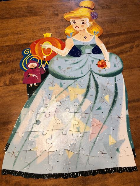 Vintage Giant 27 Inch Cinderella Puzzle | Etsy