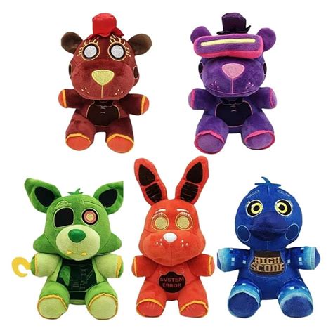 DJKDJL Set 5 High Score Plush - 8" Chica Freddy Foxy Bonnie Fazbear Five Night at Freddy's FNAF ...