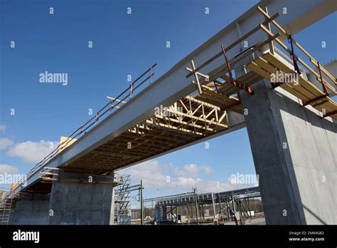 Construction of a new road bridge Stock Photo - Alamy