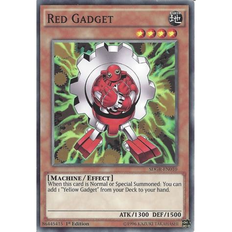 Yu-Gi-Oh! Trading Card Game Yu-Gi-Oh RED GADGET - SDGR-EN010 - 1st ...