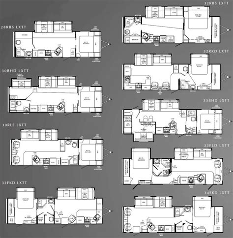 1999 Fleetwood Wilderness Travel Trailer Floor Plans