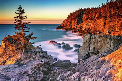 Winter Dawn at Quoddy Head Photograph by Rick Berk - Fine Art America