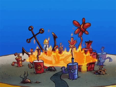 Season 6 Fire GIF by SpongeBob SquarePants - Find & Share on GIPHY