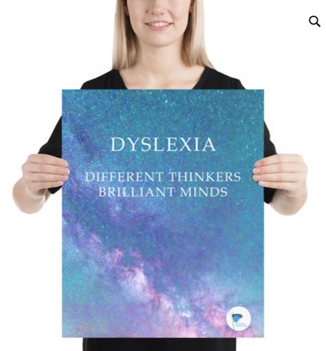 Positive Awareness Dyslexia Different Thinkers Brilliant Minds Posters - Dyslexia | Dyslexic ...