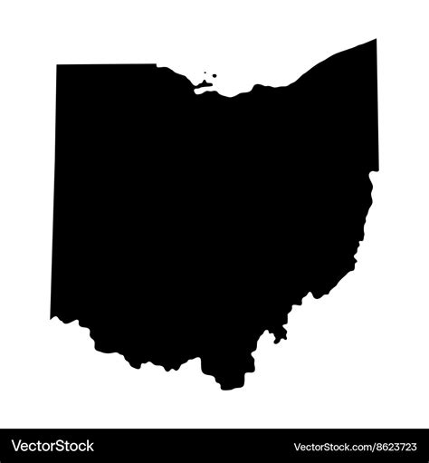 Ohio State Outline Vector