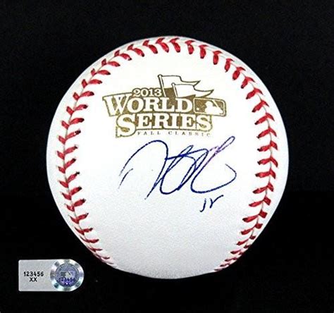 Dustin Pedroia Autographed Baseball - Rawlings 2013 World Series ...