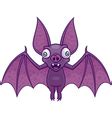 Happy vampire bat cartoon character flying Vector Image