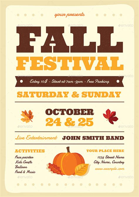 Fall Festival Flyer, Print Templates | GraphicRiver