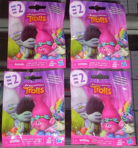 Dreamworks Trolls Series 2 Blind Bag Lot of 4 | #1845410098