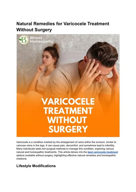 PPT - Natural Remedies for Varicocele Treatment Without Surgery ...