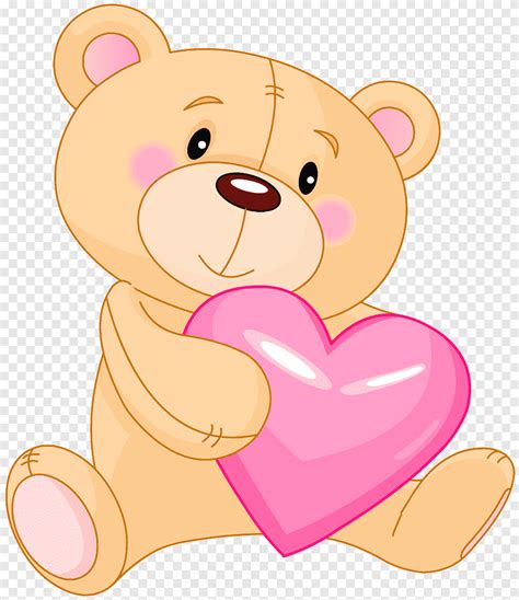 Teddy bear Giant panda Heart, Cute s Pink, love, child png | PNGEgg