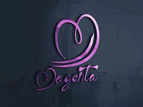 Magenta logo. | Logo design, ? logo, Neon signs