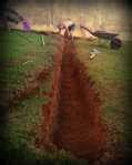 Digging Trenches to Capture Water | Tribal Simplicity