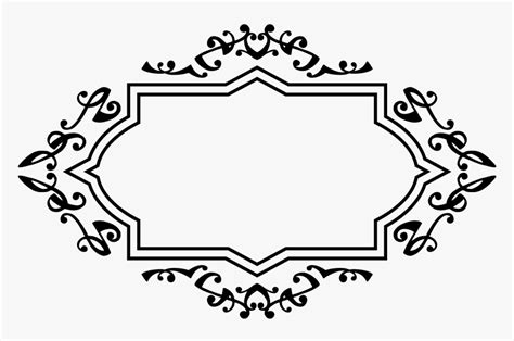 A Decorative Label Clip Arts - Name Border Design Png, Transparent Png , Transparent Png Image ...