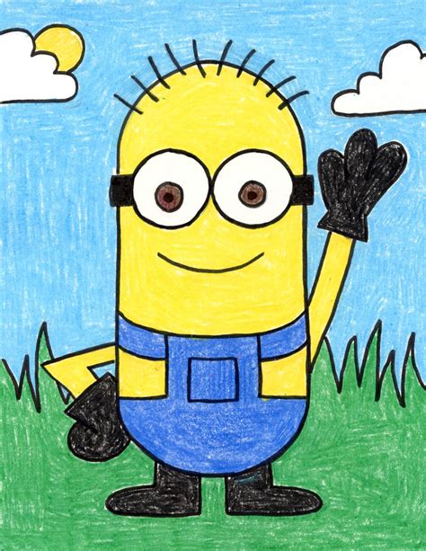 How to Draw a Minion Bob: Easy Step-by-Step Cartoon Drawing for Kids