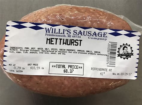 Cooked Mettwurst – Willi's Sausage Company