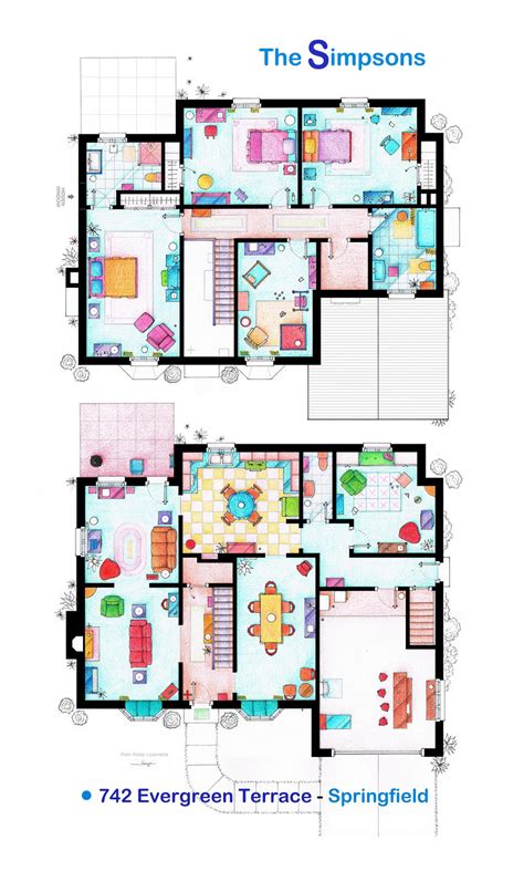 Map Of The Simpsons House