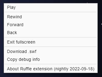 Access to Ruffle version outside Flash file · Issue #8021 · ruffle-rs/ruffle · GitHub