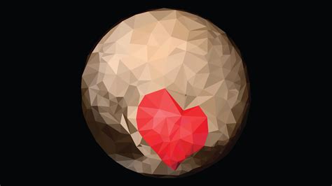 Polygonal Pluto w/ Heart by RocknB on DeviantArt