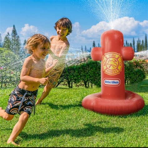 Little Tikes Giant Fire Hydrant Inflatable Water Sprinkler - PoolCandy