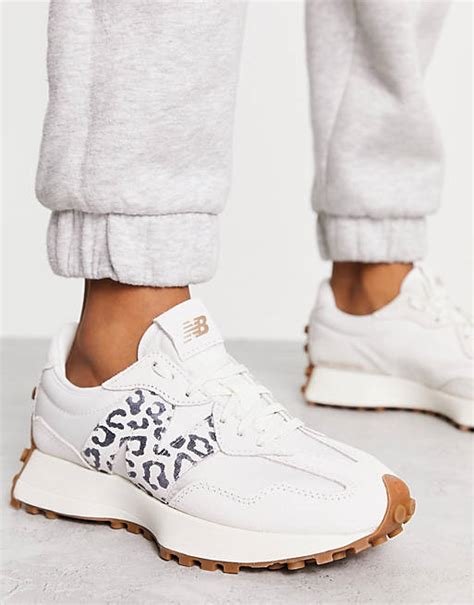 New Balance 327 trainers in off-white with leopard print detail | ASOS