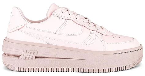 Nike Leather Air Force 1 Platform Sneaker in Pink | Lyst