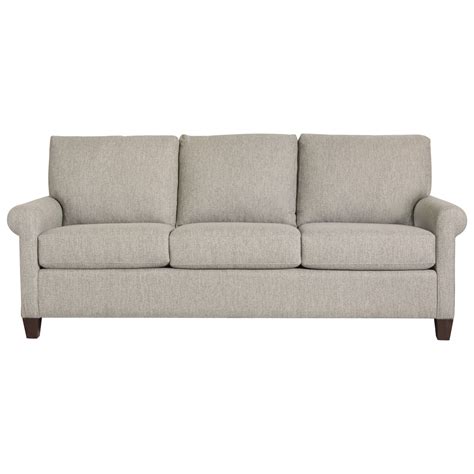 Bassett Spencer Casual Sofa with Rolled Arms | Fashion Furniture | Sofas