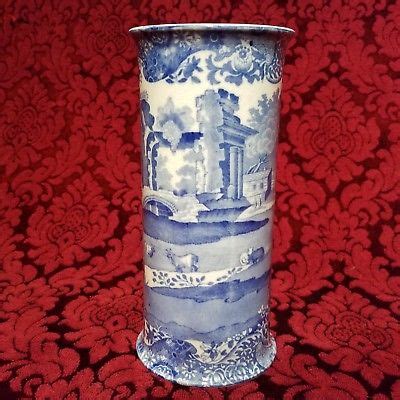 Antique Copeland Spode Blue Italian Spill Vase -- Antique Price Guide Details Page