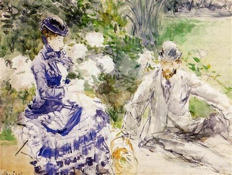 By the Water, 1879 - Berthe Morisot - WikiArt.org