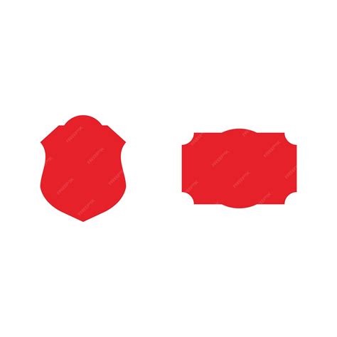 Premium Vector | A red shield and a red shield