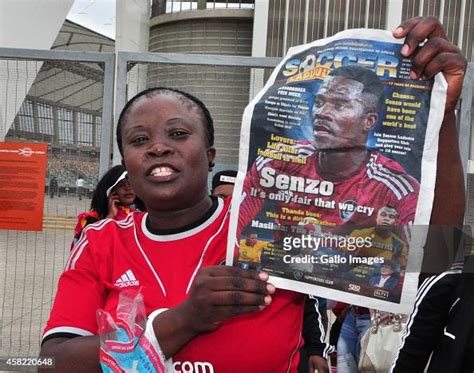 Fans attend funeral service of the late Senzo Meyiwa at Moses Mabhida ...