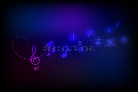 Neon style music notes stock vector. Illustration of black - 160236408