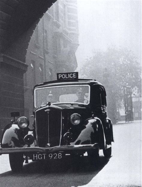 Metropolitan Police Wolseley,1069 cc, 'Wasp' 1940'ish, O/S Cannon Row ...