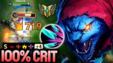 RENGAR 100% CRIT IS BACK TO THE META!? (S RATING) 17 KILLS ON GRANDMASTER ELO - Rengar Wild Rift ...