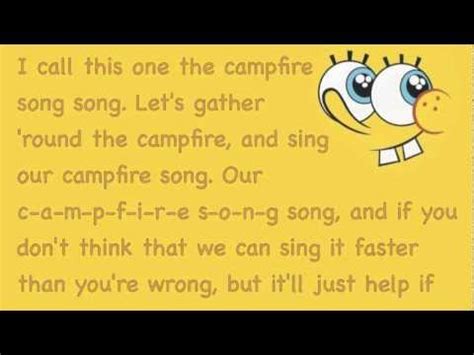 The Campfire Song Song- Spongebob Squarepants - YouTube