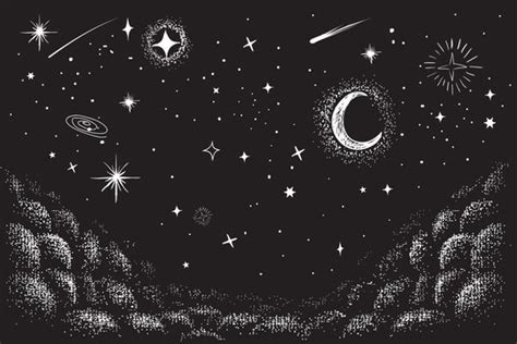 Stars In The Sky Drawings