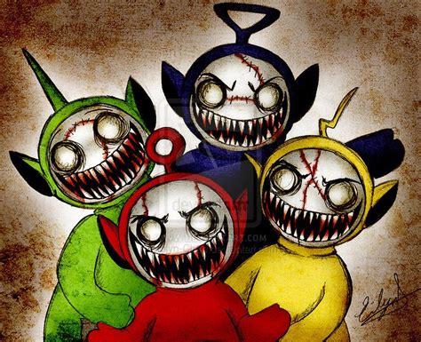 Zombies Teletubbies by Eilyn-Chan on deviantART | Scary drawings ...