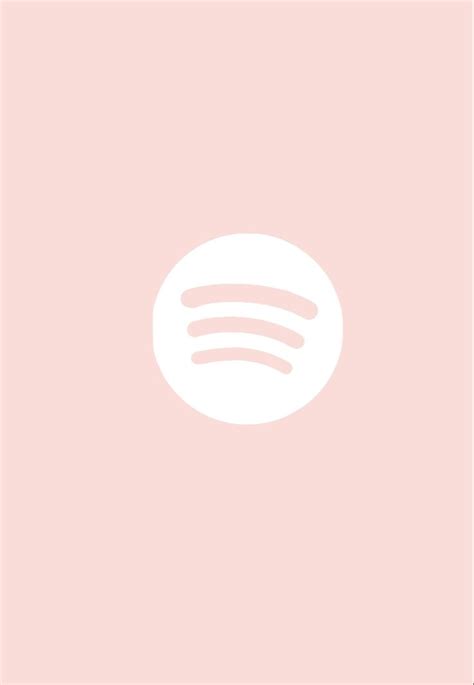 Light Pink Spotify App Cover | Light pink app icons, Pink app icons, Spotify logo