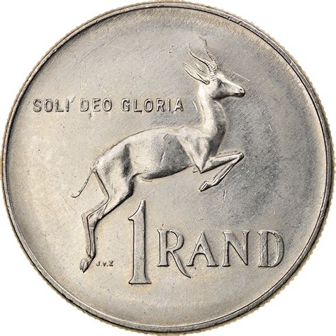 One Rand 1977, Coin from South Africa - Online Coin Club