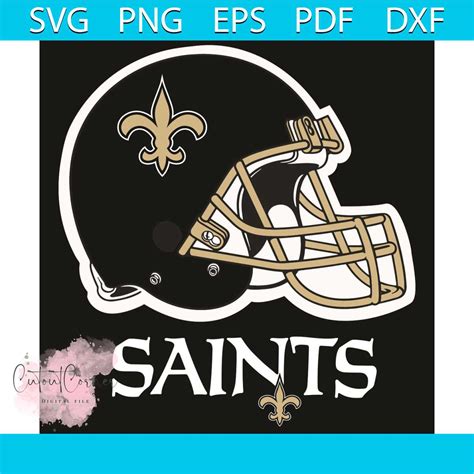 Logo New Orleans Saints Helmet Svg, Sport Svg, Helmet Svg, N - Inspire Uplift