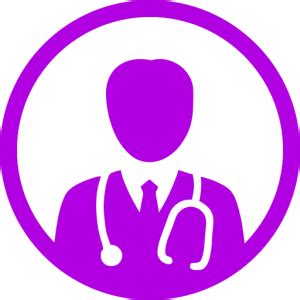 Purple medical symbol (png icon)