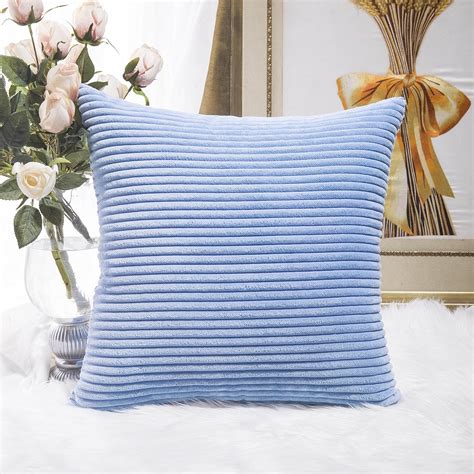 Home Brilliant Solid Supersoft Corduroy Handmade Decorative Velvet Throw Pillow Cushion Cover ...