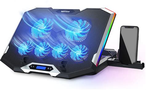 Amazon.com: TopMate C11 Laptop Cooling Pad RGB Gaming Notebook Cooler ...