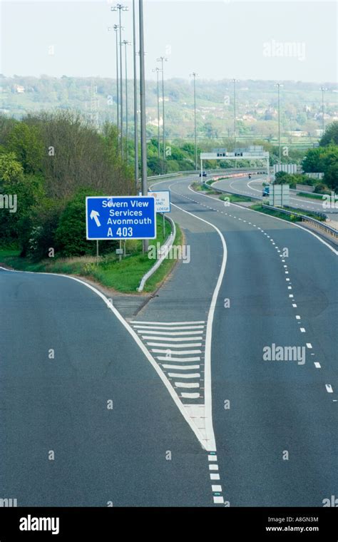 Motorway slip road sign uk hi-res stock photography and images - Alamy