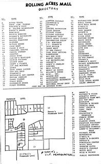 Early Rolling Acres Mall Directory | I am not sure what year… | Flickr