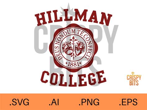 Hillman College SVG File Digital File Png A Different - Etsy UK